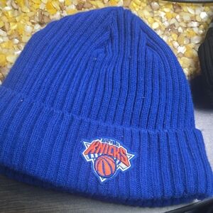 Blue New York Knicks Beanie